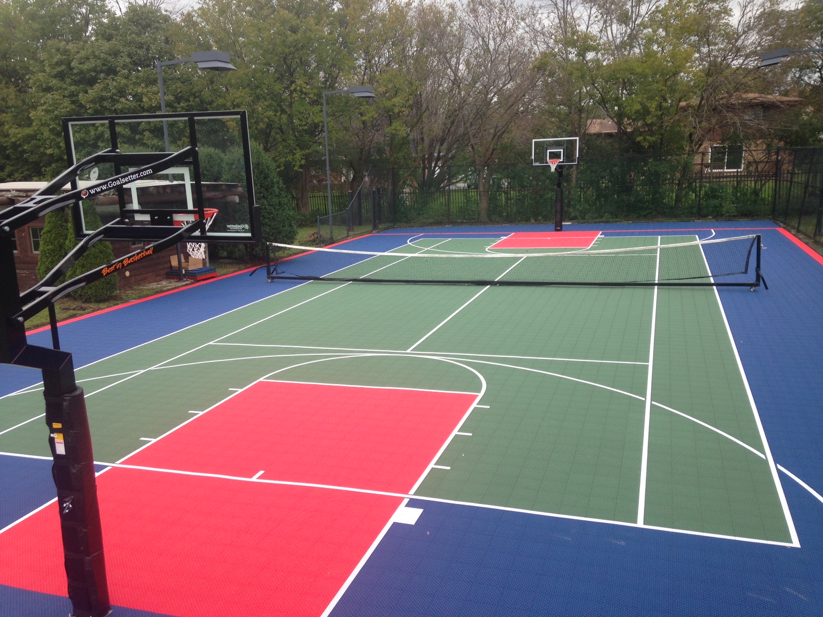 Backyard Basketball Court Installation in Chicago, IL