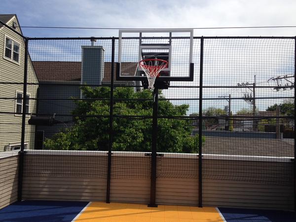 Rooftop fencing & hoop