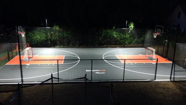 Multi game court night view